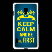 Coque LG L7 2 Keep Calm and Be the First Bleu