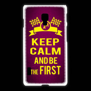 Coque LG L7 2 Keep Calm and Be the First Rose