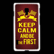 Coque LG L7 2 Keep Calm and Be the First Rouge
