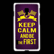 Coque LG L7 2 Keep Calm and Be the First Violet
