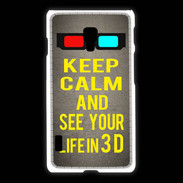 Coque LG L7 2 Keep Calm and See your life 3D Gris