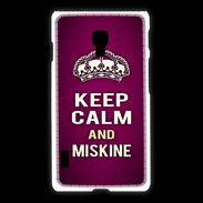 Coque LG L7 2 Keep Calm and Miskine Rose