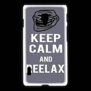 Coque LG L7 2 Keep Calm and Reelax Gris