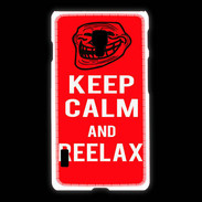 Coque LG L7 2 Keep Calm and Reelax Rouge