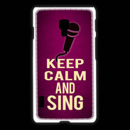 Coque LG L7 2 Keep Calm and Sing Rose