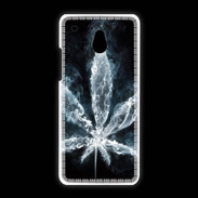 Coque HTC One Mini Feuille de cannabis en fumée