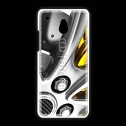 Coque HTC One Mini Jante étrier de frein jaune