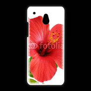 Coque HTC One Mini Hibiscus rouge