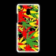 Coque HTC One Mini Fond de cannabis coloré