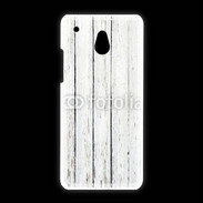 Coque HTC One Mini Aspect bois blanc vieilli