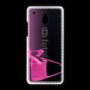 Coque HTC One Mini Escarpins et sac à main rose
