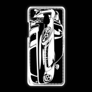 Coque HTC One Mini Illustration voiture de sport en noir et blanc