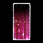 Coque HTC One Mini Rideau rose à strass
