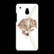 Coque HTC One Mini Chaton sur une corde