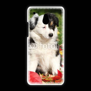 Coque HTC One Mini Adorable chiot Border collie