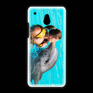 Coque HTC One Mini Bisou de dauphin