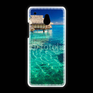 Coque HTC One Mini Bungalow sur l'eau des tropiques