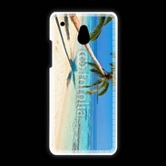 Coque HTC One Mini Palmier sur la plage tropicale