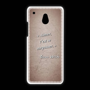 Coque HTC One Mini Aimer Rouge Citation Oscar Wilde