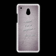 Coque HTC One Mini Aimer Violet Citation Oscar Wilde