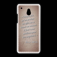 Coque HTC One Mini Chaque fois Rouge Citation Oscar Wilde