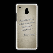 Coque HTC One Mini Dieux prières Sepia Citation Oscar Wilde
