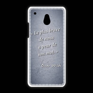 Coque HTC One Mini Brave Bleu Citation Oscar Wilde