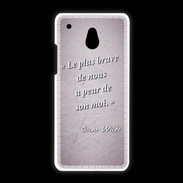 Coque HTC One Mini Brave Rose Citation Oscar Wilde