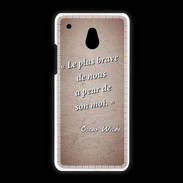 Coque HTC One Mini Brave Rouge Citation Oscar Wilde