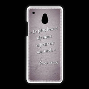 Coque HTC One Mini Brave Violet Citation Oscar Wilde