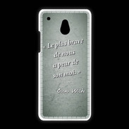 Coque HTC One Mini Brave Vert Citation Oscar Wilde