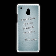 Coque HTC One Mini Brave Turquoise Citation Oscar Wilde