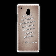 Coque HTC One Mini Les livres Rouge Citation Oscar Wilde