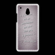 Coque HTC One Mini Sacrement amour Violet Citation Oscar Wilde