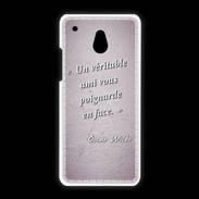 Coque HTC One Mini Ami poignardée Rose Citation Oscar Wilde