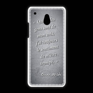 Coque HTC One Mini Avis gens Noir Citation Oscar Wilde