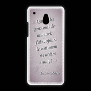 Coque HTC One Mini Avis gens Rose Citation Oscar Wilde