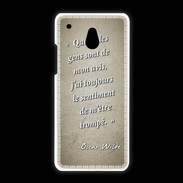 Coque HTC One Mini Avis gens Sepia Citation Oscar Wilde