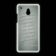 Coque HTC One Mini Bons heureux Vert Citation Oscar Wilde