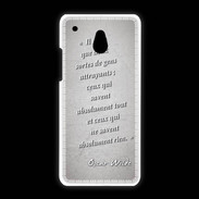 Coque HTC One Mini Gens attrayants Gris Citation Oscar Wilde