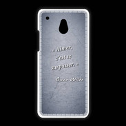 Coque HTC One Mini Aimer Bleu Citation Oscar Wilde