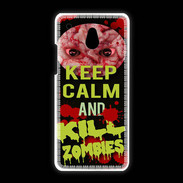 Coque HTC One Mini Keep Calm and Kill Zombies Noir