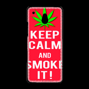 Coque HTC One Mini Keep Calm Smoke Rouge