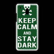 Coque HTC One Mini Keep Calm Stay dark Vert