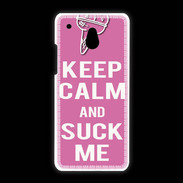 Coque HTC One Mini Keep Calm Suck me Rose