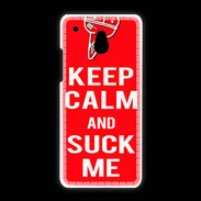 Coque HTC One Mini Keep Calm Suck me Rouge