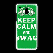 Coque HTC One Mini Keep Calm Swag Vert