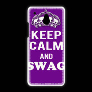 Coque HTC One Mini Keep Calm Swag Violet