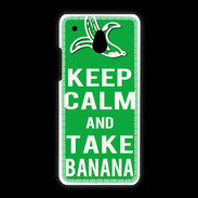Coque HTC One Mini Keep Calm Take Banana Vert