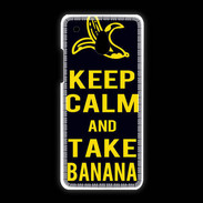 Coque HTC One Mini Keep Calm Take Banana Noir